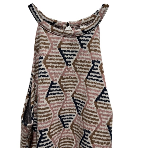Anthropologie Structured Halter Top Geometric Size Small - Picture 5 of 11